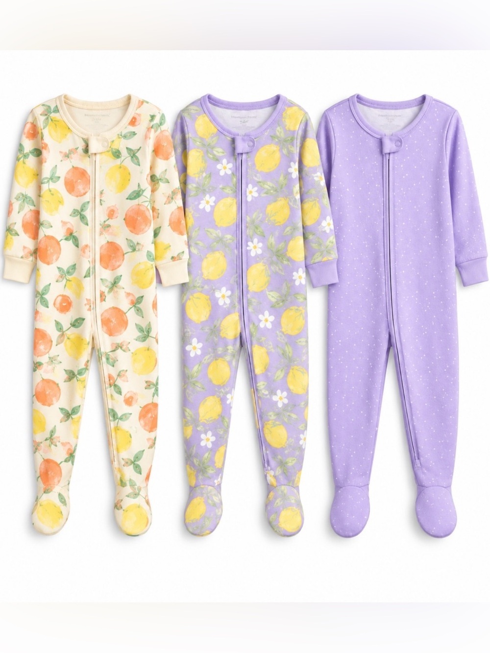 MEMBERS MARK 3 Pack Organic Cotton Sleep and Plays 24 Months